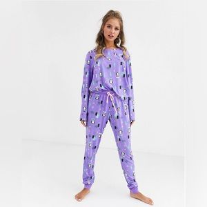 Chelsea Peers Cute Snowy Penguin Long PJ Set
